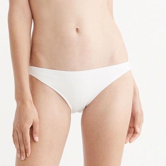 NWT Abercrombie & Fitch A&F White Bikini Bottom - Picture 1 of 11